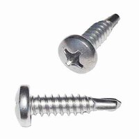 TEKP101S #10 X 1" Pan Head, Phillips, Self-Drilling Screw, 410 Stainless